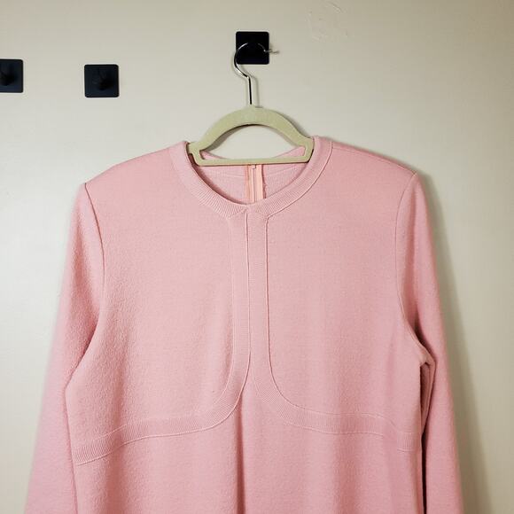 Vintage Castleberry Pink Wool/Knit Classic 1990's Dress in Pink Size 12 - Picture 2 of 12